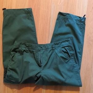 Larry Levine Sz 10 Sage Green  All Cotton Cargo Pants